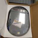 Brightify Black Oval Mirror for Wall 24x36 Inch, Bathroom Vanity Mirrors Black Metal Framed, Modern Mirror for Bedroom Living Room Wall Decorative Hang Vertical and Horizontal