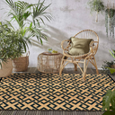 sapisel Outdoor Plastic Straw Rug 5' x 7',Outdoor Rug Plastic Straw Waterproof Mat, Clearance Patio Rug for Backyard, Deck, Picnic, Beach, Camping