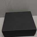 Mlikero Card Deck Case for Trading Cards 1800+, Trading Card Storage Box Fits Toploader and Magnetic Card Holder, Leather Magnetic Closure Deck Box Fit for MTG, TCG (A-3 Row XL, A1-Black)