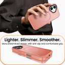 DEERLAMN Magnetic Matte Case for iPhone 16 with Screen Protector, [Compatible with MagSafe][Military Grade Drop Protection] Slim Translucent Shockproof Protective Phone Cover, Pink