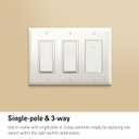 Eve Light Switch (Matter) Smart Wall Switch for Apple Home, Alexa, Google Home, SmartThings; for Single-Pole & 3-Way switches; Thread, Requires Thread Border Router & Neutral Wire; UL-Certified