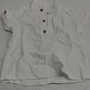 Boys Short Sleeve Henley Shirt Button Up Linen Cotton Dress Shirts Tees Tops with One Pocket, Size: 3-4T