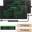 VIVOSUN 2 Pack Durable Waterproof Seedling Heat Mat 10" x 20.75" UL & MET-Certified Warm Hydroponic Heating Pad for Germination, Indoor Gardening, Greenhouse