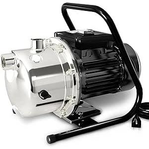 LANCHEZ 1.2 HP Portable Shallow Well Garden Pump, 1828 GPH Stainless Steel Sprinkler Pump, 115V Water Transfer Draining Irrigation for Lawn LANCHEZ 1.2 HP Portable Shallow Well Garden Pump, 1828 GPH Stainless Steel Sprinkler Pump, 115V Water Transfer Draining Irrigation for Lawn