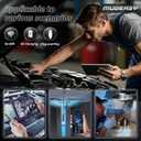 Endoscope Camera with Light, 1920P HD Bore Scope Borescope with 8 Lights, Waterproof 16.4FT Semi-Rigid Cord for Pipe Inspection, Industrial Endoscope for Phones(Black)