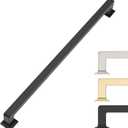 6 Pack 12.6 Inch Cabinet Handles Matte Black Cabinet Pulls Long Kitchen Cabinet Handles Black Cabinet Hardware Wardrobe Pulls Kitchen Handles for Cabinets Black Pulls for Cabinets (12.6"/320MM Hole Center)