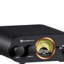 Fosi Audio MC101 Bluetooth Stereo Amplifier Home Audio Component Mini Amp with VU Meter 2 Channel HiFi Receiver for Passive Speakers with Bass Treble Tone Control Vintage All Aluminum Alloy Build