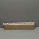 Kazai. Wall-Mounted Coat Rack 'Toke' - Modern Design Coat Rack with Hidden Wall Hooks - Solid Wood Veneer Panel Coat Hanger - Oak
