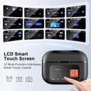 LOBKIN Open Ear Earbuds, Clip On Earbuds Wireless Bluetooth with Mic, Screen Touch Control