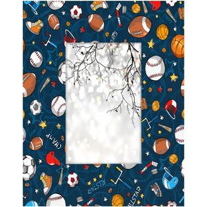 4x6Inch Sports Ball Blue Picture Frame Photo Frame Home Dcor Photo Frames