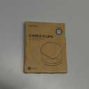 Lamicall 6Pack Clear Rotatable Cord Organizer - [1s Lock] Cable Clips Phone Charger Cord Holder, Desk Cable Management, Adhesive Wire Organizer for Nightstand, Office Accessories, Room Christmas Decor