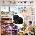 Fulmoon 1000 Pack Cocktail Beverage Napkins Bulk - 2 Ply 9.5''x9.5''Disposable Paper Napkins, Elegant for Wedding Bar Party Birthday Dinner Lunch Holiday Restaurant Event(Black,1000 Count)