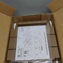 Y&M Outdoor Side Table, HIPS Adirondack Small Double Layer Table, Waterproof Square Outside Table, Balcony Modern End Tables for Patio, Pool, Beach, Porch, Deck, Indoor or Outdoor Use, Brown