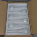 Glass Bud Vases for Centerpiece,12 Pcs Small Clear Ribbed Flower Vases for Weddings, Parties, Home Decor (8.5" Tall, Bulk Set) - Minimalist Table Vase for Roses, Pampas Grass, DIY Arrangements