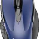 TECKNET Wireless Mouse (2.4G & BT5.0/3.0) Silent 4800 DPI Computer USB A & Bluetooth Mouse 6 Buttons, Wide Compatibility - Blue