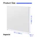 High Density Polyethylene (HDPE) Sheet, Heavy Duty Plastic Board for DIY & Industrial Use (White, 1/4"x 12"x 12")