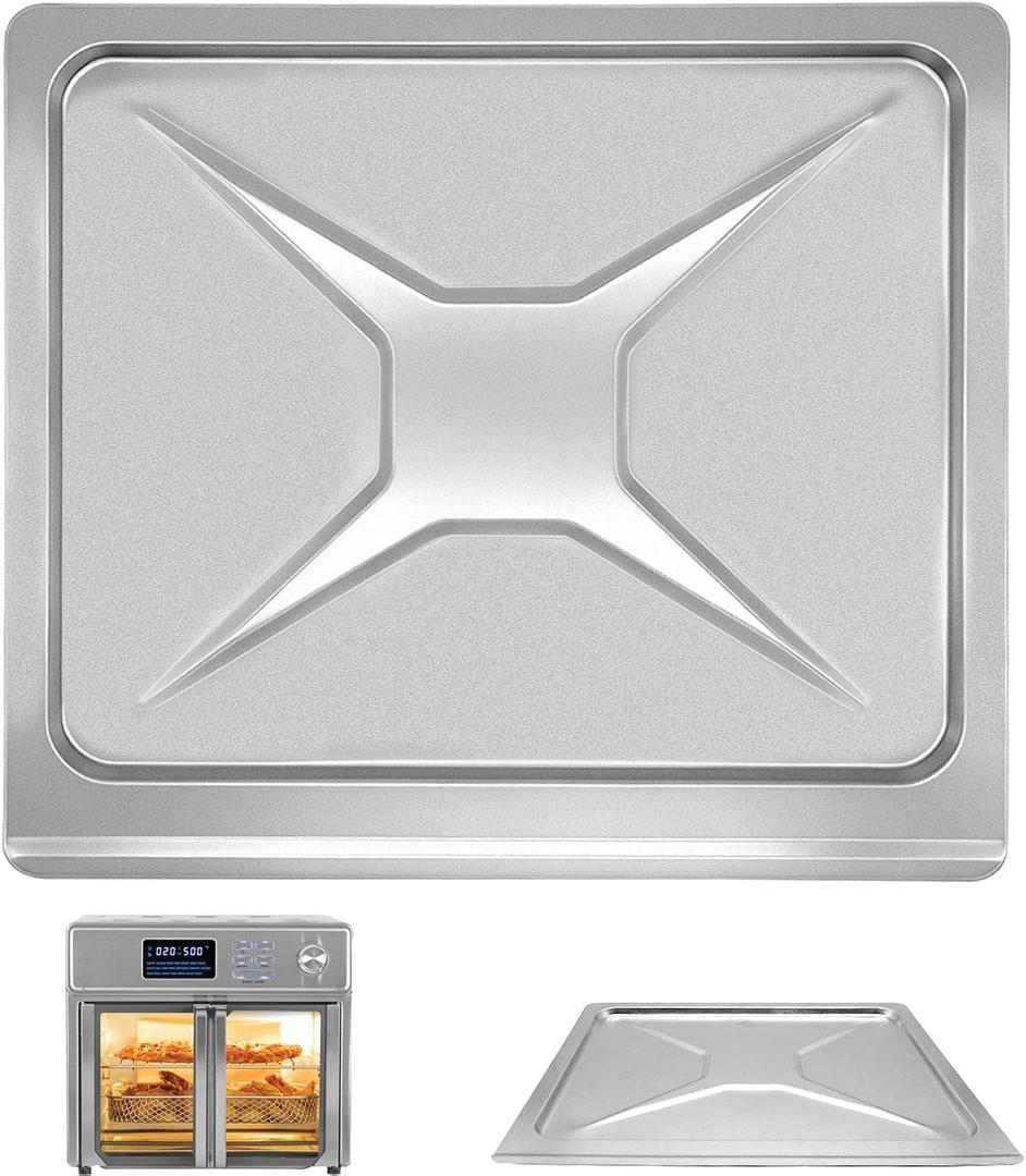 Air Fryer Crumb Bottom Tray for Kalorik MAXX 26 Quart Countertop Toaster Oven Air Fryer Combo, 12.5110.3 IN Replacement Drip Pan Accessories, Premium Steel Replacement Parts, Dishwasher Safe