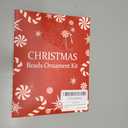 Christmas Crafts for Adults Kids, Red and White Christmas Ornaments Kit,  Beaded Peppermint Ornaments Candy Cane Decoration