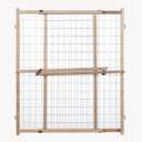 MYPET North States Wire Mesh Dog Gate: 29.5-50" Wide. Pressure Mount. No Tools Needed. Dog Gate 31" Tall, Expandable, Durable Dog Gates for Doorways, Sustainable Hardwood (29.5"-50" Wide, 31" Tall)