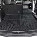 Cargo Mat for 2022-2025 Jeep Grand Cherokee Accessories, Full Coverage All Weather Trunk Cargo Liner with Backrest Protectors (Include 4xe Not for L or WK)