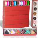 15 Pack Long Chocolate Covered Strawberry Boxes for 6 ,12x2.2x2 Inch with Clear Window for Macaron, Chocolate Truffle, Cookies ,Cocoa Bombs ,Cake balls,Mini Cupcakes, Oreos ,Berries & Bakery Boxes