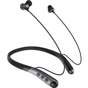 Neckband Bluetooth Headphones, 60H Playtime, IPX5 Sweatproof, Noise Cancelling Mic, Magnetic Earbuds Wireless Bluetooth 5.x Headset for Running, Gym, Work & Travel