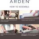 Arden Foam Outdoor Round Back Seat Cushion Kit, 20 x 19, Made with ProFoam, Rain-Proof, Fade Resistant, Tan Leala