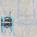 Basketball Court Marking Kit, Quick Setup & Portable Basketball Court Stencil, Eco-Friendly & Reusable Basketball Lines, Durable & Accurate Basketball Court Stencil Kit, Mini Kit for Outdoor Use