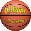 Wilson Evolution Basketballs (Size 7 - 29.5", Yellow/Brown)