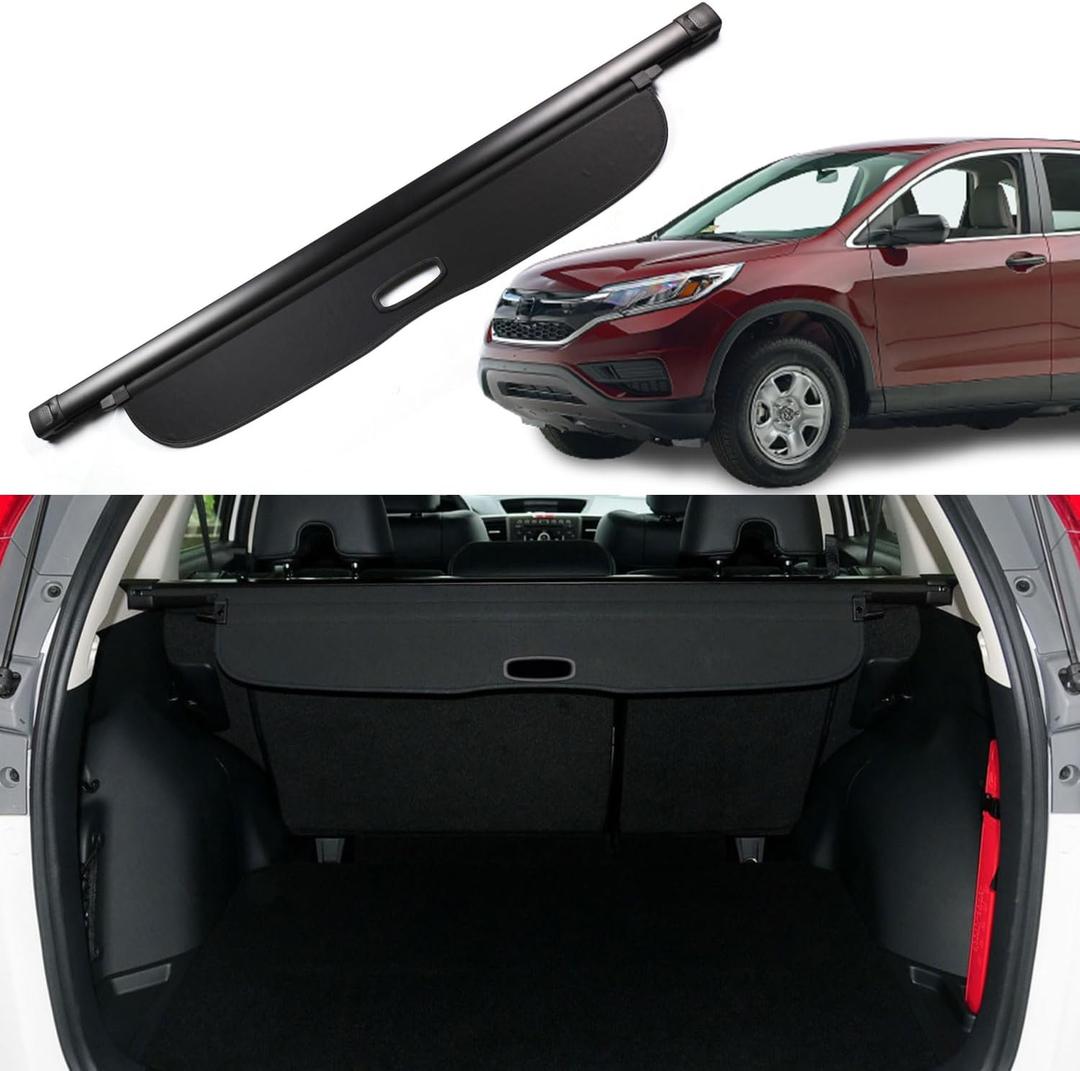 Cargo Cover for Honda CRV 2012 2013 2014 2015 2016 Trunk Cover Trunk Security Cover Shielding Shade Car Accessory, Black