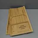 Premium Bathtub Tray Caddy, Expandable Bath Tray, Unique House Warming Gifts, New Home, Anniversary and Wedding Gifts for Couple, Bridal Shower Gift for Women (Bamboo)