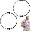 2pcs Crop Bands, Adjustable Clothes Tuck Bands Stretchy Tuck Tools Elastic Ropes Belts for Tucking Tee Shirt Crop Strap Top
