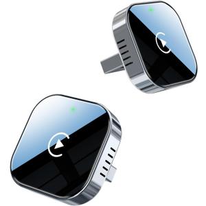 Teeran Wireless CarPlay Adapter for iPhone (2026 Upgraded), Mini Plug & Play for Cars with Factory Wired Apple CarPlay, Fast & Stable Connection, Easy Setup, Wide Vehicle Compatibility USB & USB C