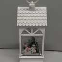 Extra Large Christmas Snow Globes, 12.4" Snowman Electric Light up Snow Globe Christmas, 8 Festive Songs 6 Hrs Timer Dual Power, White Musical Snowglobes Christmas Decorations Indoor Xmas Snowglobe