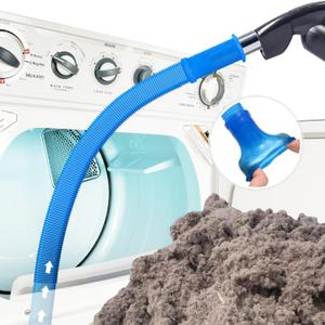 Sealegend Dryer Vent Cleaner Kit Vacuum Hose Attachment Compatible with Most Vacuum Cleaner, Quickly Lint Remover Cleaning Supplies (31.5 Inch, Blue)