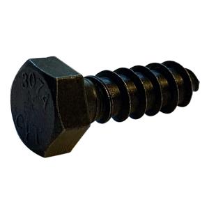 Small Parts 5032LB 1/2" x 2" Hex Lag Screw Gimlet Point Black Oxide (Pack of 10)