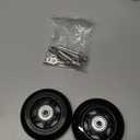 Ricrrover Luggage Suitcase Wheels Replacement Kit 75x24mm/2.95"x0.94" w/ABEC 608zz Inline Outdoor Skate Replacement Wheels, Set of (2) Wheels (OD:75 W:24 ID:6 Axles:35&40mm)