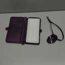 DJBull for iPhone 17 Pro Max 6.9" Wallet Case with Card Holder, Shoulder and Wristlet Straps, Soft PU Leather, Magnetic Snap, Flip Phone Case for Women Men for Apple 17 Pro Max Purple