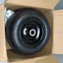 (2-Pack) 11x4.00-5 Lawn Mower Tires, 11x4.00-5 Tire and Wheel Assembly Universal Lawn Mower/Yard Tractor Turf Tires 4 Ply - 3.4 Centered Hub with 3/4 Bushing, 2 pcs