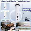 6Kpa Cordless Electric Vacuum Pump for Storage Bags, USB Rechargeable Portable Vacuum for Travel Air Pump Compression Bag Pumps for Clothes Bedding, White Black (No bags)