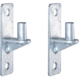 Wall Mount Gate Hinge Chain Link Fence Gate Hinges with 5/8 Hinge Pin (2 Pcs)