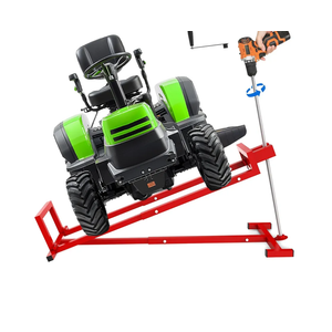 Lawn Mower Lift,Lawn Mower Jack Lift for Riding Mowers,Easy to Install, Safe and Stable.Ridding Mower Lift with telescoping Feature Holds up to 1200 lbs, Rust-Resistant Finish. (Classic Red)