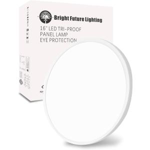 1pack 16 Inch Flush Mount Ceiling Light, 32w Led Ceiling Light, 3000k/4000k/6000k Selectable 3480lm Ceiling Lights, Super Slim Led Light Fixture for Bedroom Kitchen Living Dining Room Office