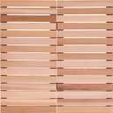 bingaai Cedar Wood Shower Mat, Cedar Wooden Bath Mats, 30" Square Mat, Foldable Wood Bath Mat Non-Slip for Bathroom Bathtub Spa Sauna Garden Home, Wooden Floor Mat Large for Indoor and Outdoor