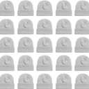25 Pack Winter Beanie Hats, Unisex Thermal Toboggan Cold Weather Cuffed Caps Bulk Bundle (One Size, Gray)