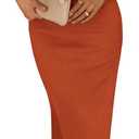 PRETTYGARDEN Women's Summer Bodycon Maxi Tube Dress Ribbed Strapless Side Slit Long Going Out Casual Elegant Party Dresses (Medium)