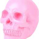 PTS Halloween Skulls Heads Halloween Head Decor Halloween Halloween Skeleton Bones Desktop Halloween Decor(Pink)