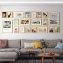 28-Pairs(56 Strips) Large Picture Hanging Strips Heavy Duty, Picture Hanging Kit, Hang Pictures on Wall Without Nails, No Hole Picture Hangers, Removable Adhesive Strips for Frame Hanging