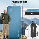 HEETA Self Inflating Sleeping Pad with Electric Pump, 4" Ultra Thick Memory Foam Camping Mattress, 9.5 R-Value Insulated Sleeping Mat, Easy to Inflate & Deflate for Camping Car Travel Tent Cot Bed, Single