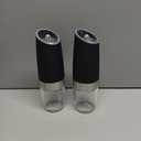 Electric Salt and Pepper Grinder Set, Gravity Sensor, Adjustable Thickness,Kitchen Grinder,Household Use (2 Pcs)